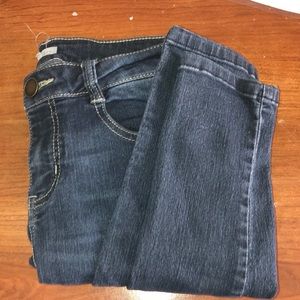 Denim wash skinny jeans